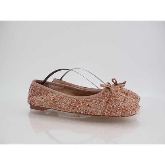 Sam Edelman Zooey Ballet Flats Womens Size 7.5 Tweed Bow Slip on Shoes Comfy - Picture 2 of 14